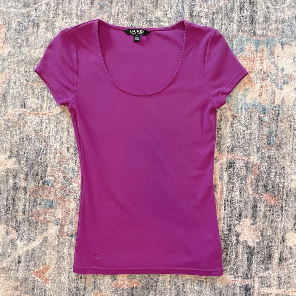 Lauren by Ralph Lauren fitted top